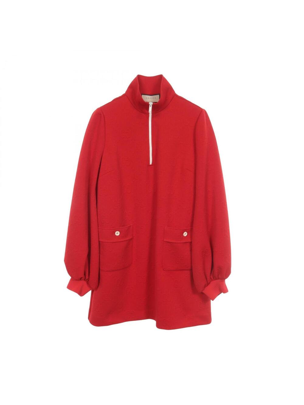 Gucci Gg Jacquard Half-Zip Balloon #372283G77B